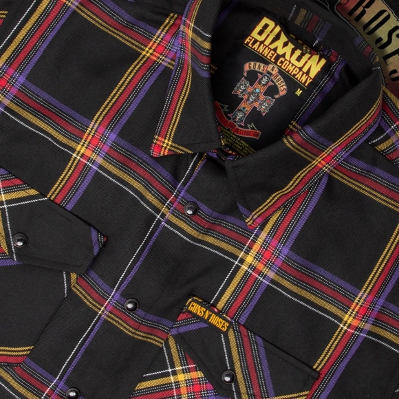 Dixxon Flannel Gun's N' Rose's Collaboration Flannel Limited Edition - Picture 3 of 7